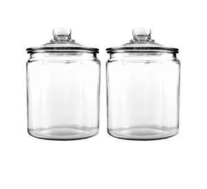 Frasco de Vidrio Transparente con Tapa, Frasco de Vidrio de un Galón para Almacenamiento en la Cocina y Organización de la Lavandería, Recipiente de Vidrio Transparente para Galletas - Product Image 1