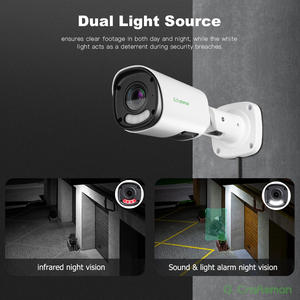 GA-YURVD-M8G屋外8MP CMOSスマートデュアルライト2.7 ~ 13.5mm電動可変レンズPoe CCTV弾丸内蔵マイク双方向オーディオ - Product Image 4