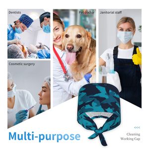 Gorros Médicos de Mezclilla Elegantes y Funcionales con Tela Transpirable de Secado Rápido, Logotipo Personalizado para Cirujanos, Enfermeras y Personal Hospitalario - Product Image 4