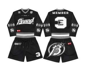 Camisetas deportivas de verano personalizadas ODM de alta calidad, diseño de cuello en V, manga corta, corte holgado, estilo fútbol, a la moda, con efecto lavado. - Product Image 6