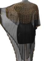 Caftán de Alta Calidad con Cuentas Hechas a Mano y Flecos Estilo Dubái, Vestido Formal de Noche Asimétrico Largo hasta el Suelo, Tallas Grandes