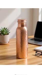 Copper Metal Modern Luxury <b>Large</b> Capacity <b>Water</b> <b>Bottle</b> for Travel & Outdoor Use - Product Image 6