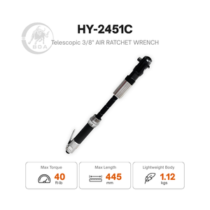 Llave de Impacto Neumática Telescópica BOA de 3/8 Pulgadas, 40 Ft-Lb de Torque, 445 mm de Longitud Máxima - Product Image 1