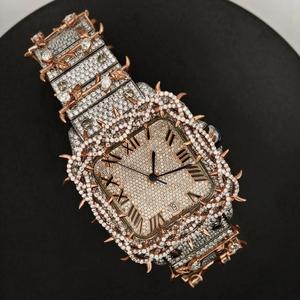 Reloj de Diamante Moissanite Más Vendido con Movimiento de Cuarzo de Alta Precisión para Uso Diario y Comercial para Exportación - Product Image 1