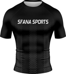Camiseta de Manga Corta Personalizada por Sublimación para Hombre, con Tela de Compresión Flexible UPF50 220g para MMA y BJJ - Product Image 3