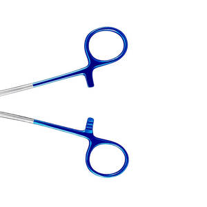 Vente en gros usine – Porte-aiguille microvasculaire manuel en acier inoxydable 100 % antirouille, pointe olive, angulaire, certifié CE - Product Image 2