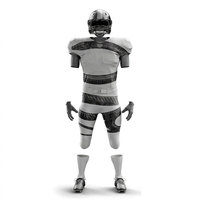 Uniforme de football américain noir et vert, maillot sublimé, pantalon, gants, crampons, pour hommes adultes, toutes saisons, respirant, en mesh ajusté