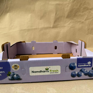 Cajas de Cartón Corrugado para Frutas, Embalaje Resistente Personalizado, Bandejas de Cartón de 3/5/7 Capas para Envío de Arándanos - Product Image 1