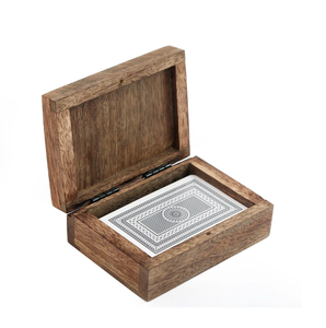 Porte-cartes en bois pour jeux et cartes de visite, présentoir de cartes en bois, porte-cartes de visite en bois - Product Image 1