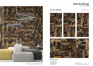 Baldosa de Porcelana con Aspecto de Mármol Brillante de 600x1200mm, Impermeable, Diseño Moderno, Adhesiva, para Sala de Estar, Dormitorio, Hotel - Product Image 4