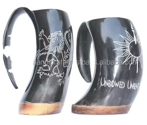Mug en corne de buffle 100% meilleure qualité Mug à boire en os de bœuf Fait à la main Fabricant Nouveau style Bar Bière Vin Café Mug pour la meilleure vente - Product Image 4