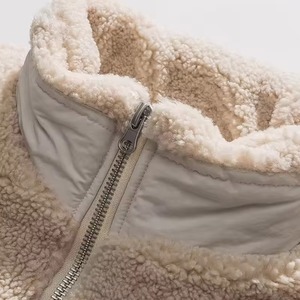 Unisex Sherpa Fleece Jacket Zip Up <b>Teddy</b> Faux Shearling Winter Outerwear Custom Logo - Product Image 3