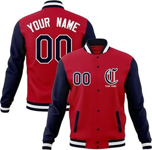 High Quality Custom Unisex Varsity <b>Jacket</b> Wool/Polyester Letterman Baseball Bomber Front <b>Waterproof</b> Eco-Friendly Streetwear - Product Image 1