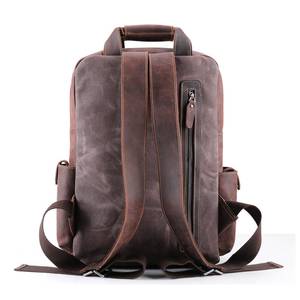 Mochila de Viaje de Cuero Genuino de Primera Calidad, Estilo Vintage, Impermeable, Antirrobo, para Portátil, LBP-0400 - Product Image 3