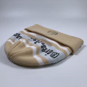 New Design High Quality Breathable Waterproof Cotton Fleece Knitted <b>Beanie</b> Caps with 3D Embroidery Winter Unisex - Product Image 4