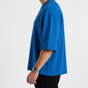 เสื้อยืดโอเวอร์ไซส์คุณภาพสูง ผ้าฝ้าย 100% เนื้อหนา พิมพ์ลายโลโก้ด้านหน้า สไตล์วินเทจ ระบายอากาศได้ดี เป็นมิตรกับสิ่งแวดล้อม สำหรับทุกเพศ - Product Image 3