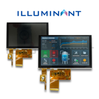 Módulo de Pantalla LCD TFT CTP de 5 Pulgadas, 800x480, Interfaz RGB, ILI6122, GSL1680, 500 Nits, Retroiluminación LED LCM de 12 Horas