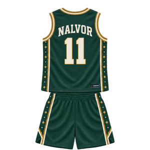 Conjunto de Uniforme de Baloncesto Personalizado para Hombre, Negro y Rojo, Jersey sin Mangas con Cuello en V y Pantalones Cortos con Diseño de Rayas, Nombre del Equipo y Número, Ropa Deportiva al Por Mayor - Product Image 2