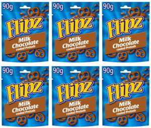 Flipz Pretzels Cubiertos de Chocolate 90g, Bocadillos Crujientes de Chocolate con Leche, Dulces y Salados, Venta al por Mayor de Confitería - Product Image 6