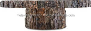 Présentoir rond en bois de 8/12 pouces, pour gâteaux et desserts, support pour centre de Table, présentoir à écorce d'arbre - Product Image 3