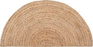 Alfombras de Yute de Estilo Moderno, Ecológicas, Hechas a Máquina, de Media Luna, con Patrón Floral, Resistentes a las Manchas y Antideslizantes para la Sala de Estar - Product Image 4