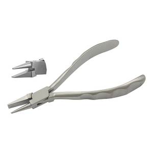 Alicates de punta plana de grado DIY de 145mm, manijas cómodas de mandíbula suave, acabado mate, fabricación de joyas, herramienta de prensado para doblar alambre para pesca OEM - Product Image 1