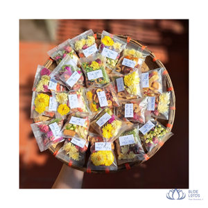 [VENTA EXITOSA] |   Té de Frutas y Flores Secas en Bolsitas, Mezcla Herbal, Aroma Dulce y Floral, para el Té de la Tarde, Blue Lotus Farm - Product Image 1