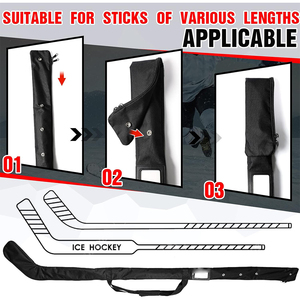 Sac de transport pour bâton de hockey, étui de rangement robuste pour joueurs, housse de protection pour hockey sur glace - Product Image 4