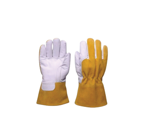 Gants de soudeur TIG/MIG en cuir de vachette couleur personnalisée, résistants au feu, durables, certifiés EN407, respirants/confortables, anti-choc - Product Image 1
