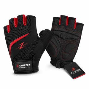 Cycling Exercise Fitness Training Half Finger Breathable Non-Slip <b>Cushion</b> Pads Lightweight Racing Gloves for Gym Weight Lifting - Product Image 4