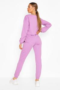 Vêtements de sport pour femmes, ensemble de jogging deux pièces, tenue de sport pour l'entraînement - Product Image 3