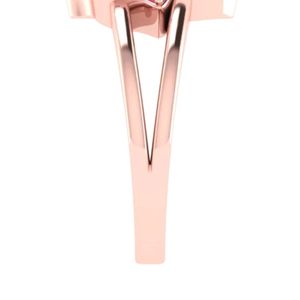 Rose Gold Pink Crystal Leaf <b>Ring</b> Women Elegant Fashion Jewelry Sterling Silver <b>Ring</b> Stylish Statement Accessory Gift Daily Wear - Product Image 2