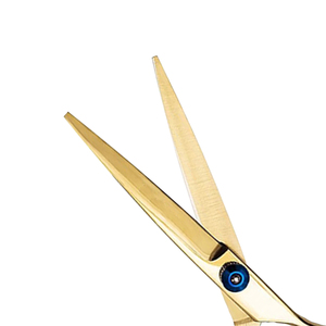 Ciseaux de coiffure professionnels en acier inoxydable de 5,5 pouces et 6 pouces, lame aiguisée dorée, ciseaux de précision pour salon de coiffure - Product Image 3
