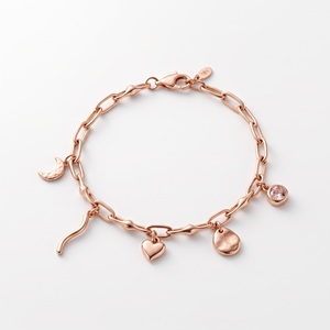 Bracelet à breloques en or jaune 14 carats pour femmes, bijoux fins de luxe, chaîne à maillons minimalistes, certifié GIA, 2-10g, fabricant OEM personnalisé - Product Image 3