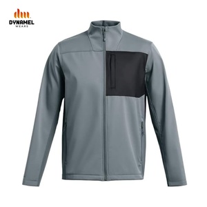 Chaqueta deportiva de poliéster para hombre con logotipo personalizado OEM, chaqueta para todas las estaciones, chaqueta de poliéster, abrigos con cremallera completa, cortavientos para hombre - Product Image 1