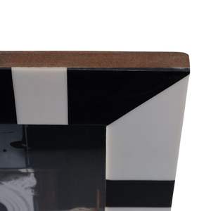 Cadre en résine blanche cannelé architectural - Product Image 4