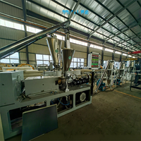 Línea de Producción de Granulación por Corte en Caliente Motorizada con Motor de Doble Tornillo y Control PLC para PVC y PPR, con una Producción de 300-500 kg/h