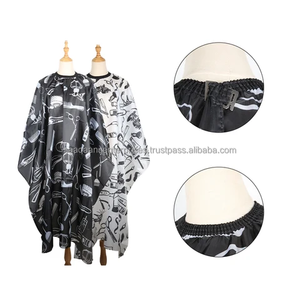 ผ้าคลุมตัดผมกันน้ำ ป้องกันไฟฟ้าสถิตย์ ทำจากโพลีเอสเตอร์ สำหรับร้านทำผม ช่างตัดผม ทำสีผม และอุปกรณ์จัดแต่งทรงผม - Product Image 4