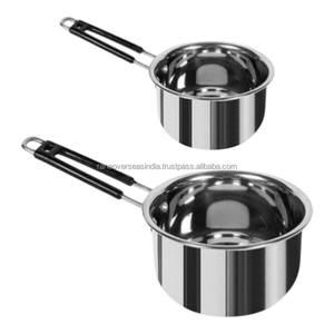 Cacerola de Acero Inoxidable con Asa de Alambre, Disponible en Varios Tamaños, de la Mejor Calidad, Resistente y Duradera - Product Image 1