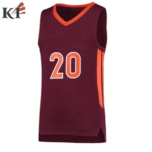 Camiseta de Baloncesto Personalizada de Alta Calidad para Hombre, Color Sólido, Secado Rápido, Cuello en V, Manga Corta, 100% Poliéster, Transferencia Térmica - Product Image 5