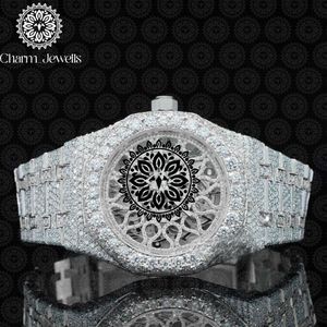 Reloj Mecánico de Lujo para Hombre Charm_Jewells, Caja Tonneau de Acero Inoxidable de 40 mm, Esfera Analógica, Cristal de Zafiro, Diseño Hueco - Product Image 3