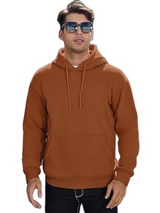 Veste universitaire décontractée pour homme, pull à manches longues en polaire avec poches, toile unie teinte, fermeture à boutons en laine/cuir - Product Image 4