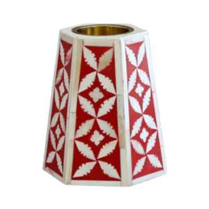 Brûleur d'encens en cristal de haute qualité, nouvelle arrivée, dernier design, incrustation d'os, porte-bougie Bakhoor, décoration d'intérieur, métal et bois - Product Image 6