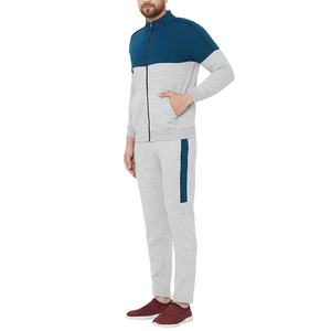 Ensemble de survêtement streetwear uni pour homme, coupe classique, deux pièces, en coton et polyester, pour jogging et tenue décontractée (sweat-shirt et pantalon) - Product Image 3