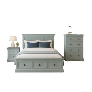 Meubles pour la maison Hôtels Grande capacité gain de place pour les appartements AMANDA Armoire Tallboy en bois dur prête à assembler Chambre à coucher - Product Image 1