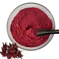 Hoogwaardig plantaardig hibiscuspoeder, 100% natuurlijk, cosmetische kwaliteit. Ondersteunt gezonde en sterke haargroei.