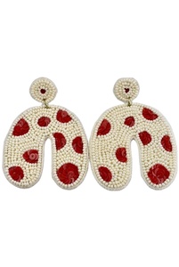 2024 haute couture perle de rocaille boucles d'oreilles à la main au crochet multicolore en gros perle bijoux artificiels pour les femmes - Product Image 5