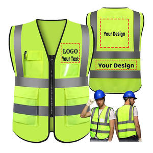 Chaleco de Seguridad de Poliéster de Alta Visibilidad con Logotipo Personalizado Ecológico, Cinta Reflectante para Ropa de Trabajo de Construcción - Venta al por Mayor Halex International - Product Image 4