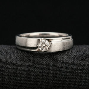 Anillo de Diamantes de Platino Premium, Joyería Elegante y con Estilo para Bodas, Fiestas, Compromisos y Regalos - Product Image 1