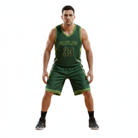 Conjunto de Uniformes de Baloncesto Personalizados, Reversibles, Lisos, Transpirables, Sublimados, de Alta Calidad, Unisex